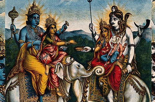 Vishnu Laxmi Shiva Parvati
