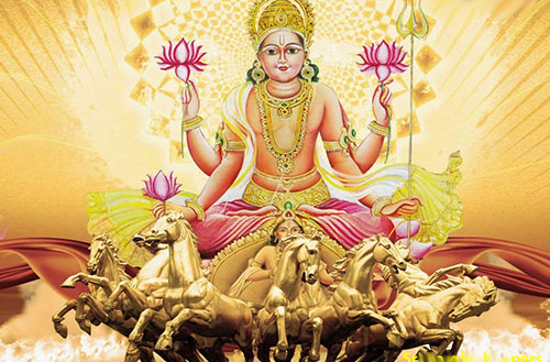 Lord Surya with Seven Horses